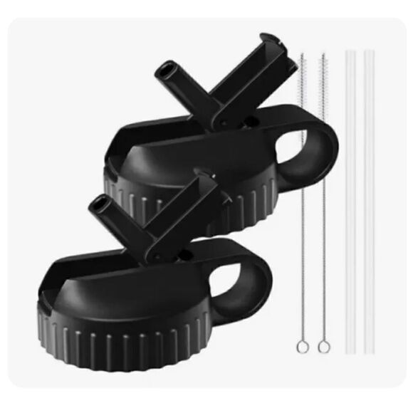 Aoralivre Hydro Flask Wide Mouth Lid With Straw And Brush Combo 2pk - Picture 1 of 7